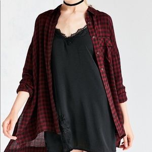 Urban Outfitters BDG Red Checkered Button Down